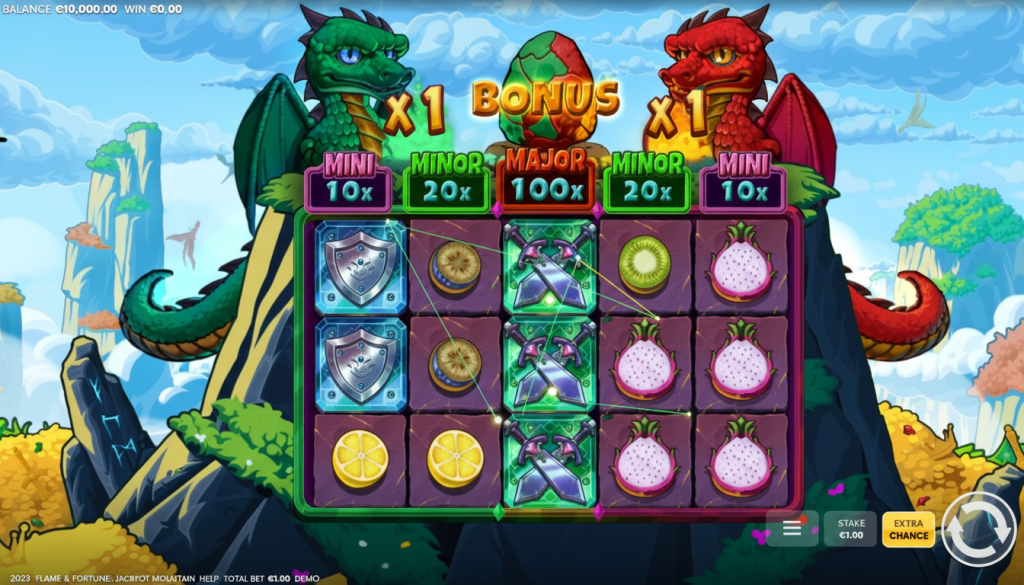 Flame & Fortune Jackpot Mountain