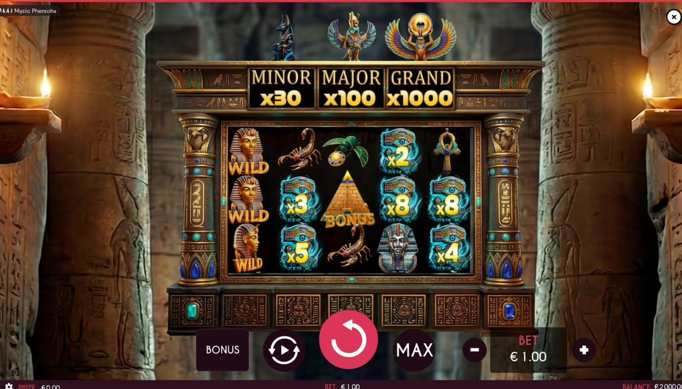 Mystic Pharaohs México: Slot Egipcia con Buy Bonus